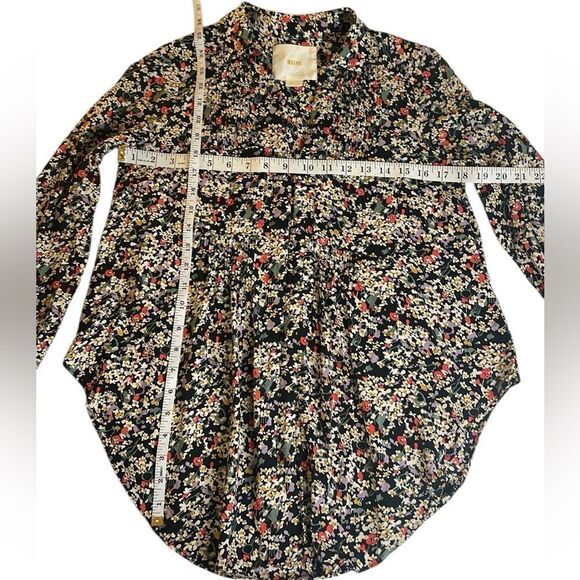 Anthropologie Maeve Matilda Floral Pin Tuck Pleat Button-Up Blouse - Picture 8 of 10